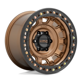 KMC Wheels - KM236 TANK BEADLOCK - Bronze - MATTE BRONZE - 17" x 9", -38 Offset, 6x139.7 (Bolt Pattern), 108mm HUB
