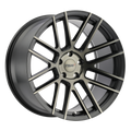 TSW Wheels - MOSPORT - Gunmetal - MATTE BLACK W/ MACHINE FACE & DARK TINT - 18" x 8.5", 35 Offset, 5x120 (Bolt Pattern), 76.1mm HUB