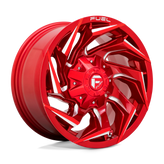 Fuel - D754 REACTION - CANDY RED MILLED - 15" x 8", -18 Offset, 6x139.7 (Bolt Pattern), 108mm HUB