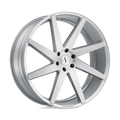 Status Wheels - BRUTE - Silver - Silver with Brushed Machined Face - 22" x 9.5", 35 Offset, 5x127 (Bolt Pattern), 71.5mm HUB