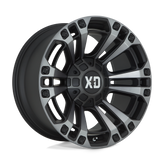 XD Series - XD851 MONSTER 3 - Black - SATIN BLACK WITH GRAY TINT - 20" x 9", 18 Offset, 8x180 (Bolt Pattern), 124.2mm HUB