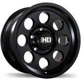 Fast HD - Detour - Black - Satin Black - 16" x 8", 0 Offset, 5x127 (Bolt Pattern), 87.1mm HUB