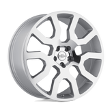 Redbourne Wheels - HERCULES - Silver - Silver with Mirror Cut Face - 22" x 10", 37 Offset, 5x120 (Bolt Pattern), 72.6mm HUB