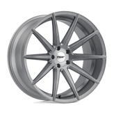 TSW Wheels - CLYPSE - Gunmetal - Titanium with Matte Brushed Face - 22" x 11", 28 Offset, 5x114.3 (Bolt Pattern), 76.1mm HUB