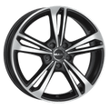 Mak Wheels - EMBLEMA - Black - BLACK MIRROR - 18" x 8", 45 Offset, 5x108 (Bolt Pattern), 72mm HUB