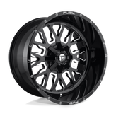 Fuel - D611 STROKE - Black - GLOSS BLACK MILLED - 20" x 9", 1 Offset, 5x139.7, 150 (Bolt Pattern), 110.1mm HUB