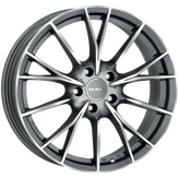 Mak Wheels - FABRIK - Gunmetal - GUN MET-MIRROR FACE - 18" x 8", 30 Offset, 5x120 (Bolt Pattern), 72.6mm HUB