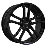 Euro Design - Monaco - Black - Gloss Black - 18" x 8", 42 Offset, 5x114.3 (Bolt Pattern), 60.1mm HUB