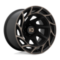 XD Series - XD860 ONSLAUGHT - Black - SATIN BLACK WITH BRONZE TINT - 20" x 12", -44 Offset, 6x135 (Bolt Pattern), 87.1mm HUB