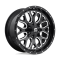 Fuel - D588 TITAN - Black - GLOSS BLACK MILLED - 20" x 10", -18 Offset, 5x139.7, 150 (Bolt Pattern), 110.1mm HUB