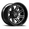 Motiv Off Road - Millenium - Black - Machined Gloss Black - 22" x 10", -12 Offset, 8x180 (Bolt Pattern), 125.2mm HUB