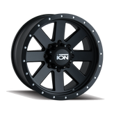 Ion Alloy - 134 - Black - MATTE BLACK/BLACK BEADLOCK - 18" x 10", -19 Offset, 8x180 (Bolt Pattern), 124.1mm HUB