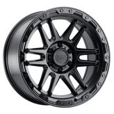 Black Rhino - APACHE - Gunmetal - MATTE BLACK W/ BLACK BOLTS - 17" x 8.5", -18 Offset, 6x135 (Bolt Pattern), 87.1mm HUB