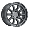 Black Rhino - CHASE - Gunmetal - BRUSHED GUNMETAL - 18" x 8", 1 Offset, 5x120 (Bolt Pattern), 76.1mm HUB