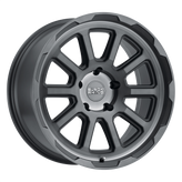 Black Rhino - CHASE - Gunmetal - BRUSHED GUNMETAL - 18" x 8", 1 Offset, 5x120 (Bolt Pattern), 76.1mm HUB