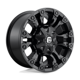 Fuel - D560 VAPOR - Black - MATTE BLACK - 17" x 9", -12 Offset, 8x165.1 (Bolt Pattern), 125.1mm HUB