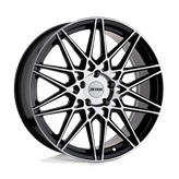 Petrol Wheels - P3C - Black - GLOSS BLACK WITH MACHINED FACE - 20" x 8.5", 40 Offset, 5x108 (Bolt Pattern), 72.1mm HUB