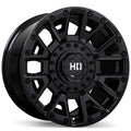 Fast HD - Knuckles - Black - Gloss Black - 18" x 9", 0 Offset, 5x127, 139.7 (Bolt Pattern), 78mm HUB