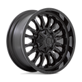 Fuel - D796 ARC - Black - MATTE BLACK WITH GLOSS BLACK LIP - 22" x 12", -44 Offset, 8x180 (Bolt Pattern), 124.2mm HUB