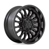 Fuel - D796 ARC - Black - MATTE BLACK WITH GLOSS BLACK LIP - 22" x 12", -44 Offset, 8x180 (Bolt Pattern), 124.2mm HUB