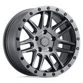 Black Rhino - ARCHES - Gunmetal - MATTE BRUSHED GUNMETAL WITH BLACK BOLTS - 17" x 8", 30 Offset, 5x108 (Bolt Pattern), 72.1mm HUB