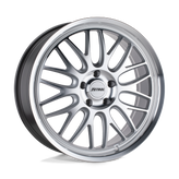Petrol Wheels - P4C - Silver - SILVER WITH MACHINED FACE & LIP - 18" x 8", 40 Offset, 5x112 (Bolt Pattern), 66.6mm HUB