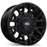 Fast HD - Knuckles - Black - Gloss Black - 18" x 9", 0 Offset, 8x180 (Bolt Pattern), 125mm HUB