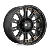 XD Series - XD829 HOSS II - Black - SATIN BLACK MACHINED DARK TINT - 18" x 9", 18 Offset, 6x139.7 (Bolt Pattern), 106.1mm HUB
