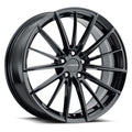 Vision Wheel Street Designs - 473 AXIS - Black - Gloss Black - 17" x 8", 38 Offset, 5x112 (Bolt Pattern), 73.1mm HUB