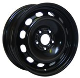 RTX Wheels - Steel Wheel - Black - Black - 15" x 6", 42 Offset, 5x108 (Bolt Pattern), 63.4mm HUB