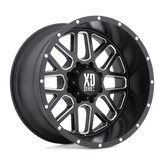 XD Series - XD820 GRENADE - Black - SATIN BLACK MILLED - 18" x 9", -12 Offset, 5x139.7 (Bolt Pattern), 108mm HUB