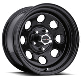 Vision Wheel HD - 85 SOFT 8 - STEEL WHEEL - Black - Gloss Black - 15" x 7", -6 Offset, 5x139.7 (Bolt Pattern), 108mm HUB