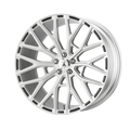 Asanti Black - ABL-21 LEO - Silver - BRUSHED SILVER - 20" x 8.5", 38 Offset, 5x112 (Bolt Pattern), 72.56mm HUB