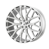 Asanti Black - ABL-21 LEO - Silver - BRUSHED SILVER - 20" x 8.5", 38 Offset, 5x112 (Bolt Pattern), 72.56mm HUB