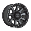 XD Series - XD852 GAUNTLET - Black - SATIN BLACK WITH GRAY TINT - 20" x 10", -18 Offset, 8x180 (Bolt Pattern), 124.2mm HUB