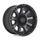 XD Series - XD852 GAUNTLET - Black - SATIN BLACK WITH GRAY TINT - 20" x 10", -18 Offset, 8x180 (Bolt Pattern), 124.2mm HUB