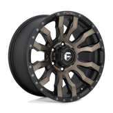 Fuel - D674 BLITZ - Black - MATTE BLACK DOUBLE DARK TINT - 20" x 9", 20 Offset, 8x170 (Bolt Pattern), 125.1mm HUB