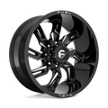 Fuel - D747 LOCKDOWN - Black - GLOSS BLACK MILLED - 20" x 9", 1 Offset, 5x139.7 (Bolt Pattern), 78.1mm HUB