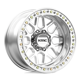 KMC Wheels - KM235 GRENADE CRAWL BEADLOCK - Silver - MACHINED - 20" x 10", -48 Offset, 8x165.1 (Bolt Pattern), 125.1mm HUB