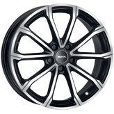 Mak Wheels - DaVinci - Black - BLACK MIRROR - 18" x 7.5", 55 Offset, 5x114.3 (Bolt Pattern), 64.1mm HUB