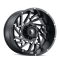 American Truxx - WEB - Black - BLACK/MILLED - 20" x 12", -44 Offset, 8x180 (Bolt Pattern), 125.2mm HUB