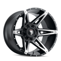 American Truxx - KUTZ - Black - BLACK/MACHINED - 22" x 14", -76 Offset, 8x180 (Bolt Pattern), 124.2mm HUB