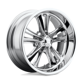 Foose - F097 KNUCKLE - Polished - CHROME PLATED - 17" x 8", 1 Offset, 5x114.3 (Bolt Pattern), 72.6mm HUB