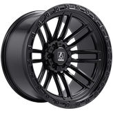 AXE Wheels - ICARUS - Black - Satin Black - 20" x 10", -19 Offset, 8x165.1 (Bolt Pattern), 125.2mm HUB