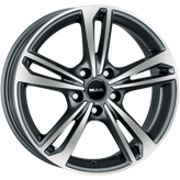 Mak Wheels - EMBLEMA - Gunmetal - GUN MET-MIRROR FACE - 15" x 6", 40 Offset, 4x100 (Bolt Pattern), 72mm HUB