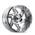 American Truxx - SPURS - Chrome - CHROME - 24" x 14", -76 Offset, 6x135 (Bolt Pattern), 87.1mm HUB