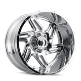 American Truxx - SPURS - Chrome - CHROME - 24" x 14", -76 Offset, 6x135 (Bolt Pattern), 87.1mm HUB