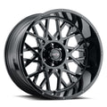 Vision Wheel Off-Road - 412 ROCKER - Black - GLOSS BLACK - 20" x 10", -25 Offset, 5x127 (Bolt Pattern), 78.1mm HUB