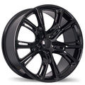 Replika - R148B - Black - Gloss Black - 20" x 9", 34 Offset, 5x127 (Bolt Pattern), 71.5mm HUB