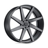 Status Wheels - BRUTE - Gunmetal - Carbon Graphite - 22" x 9.5", 30 Offset, 5x120 (Bolt Pattern), 76.1mm HUB